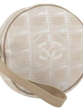 CHANEL New Travel Line Pouch Nylon Pink CC